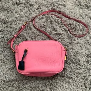100% leather pink J. Crew purse with tags